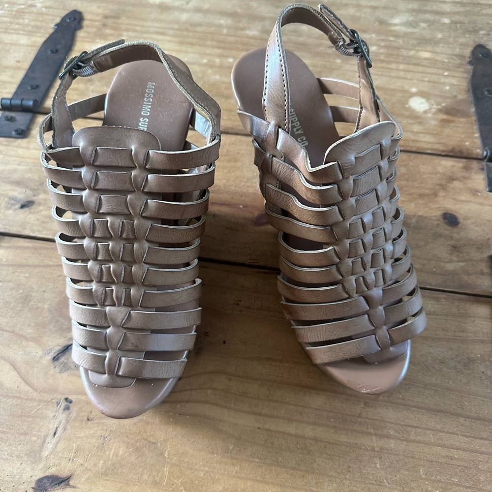 Mossimo Supply Co Brown Gladiator Sandals